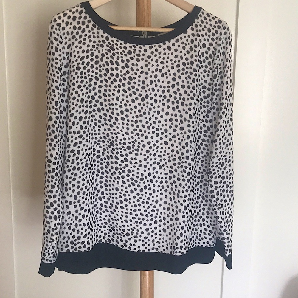 NWOT Loft long-sleeve blouse. Size M.